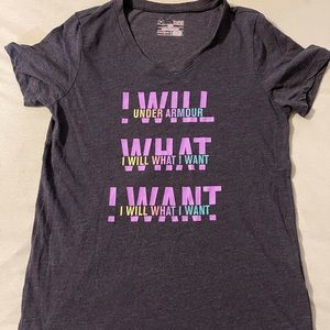 Girls underamour tshirt